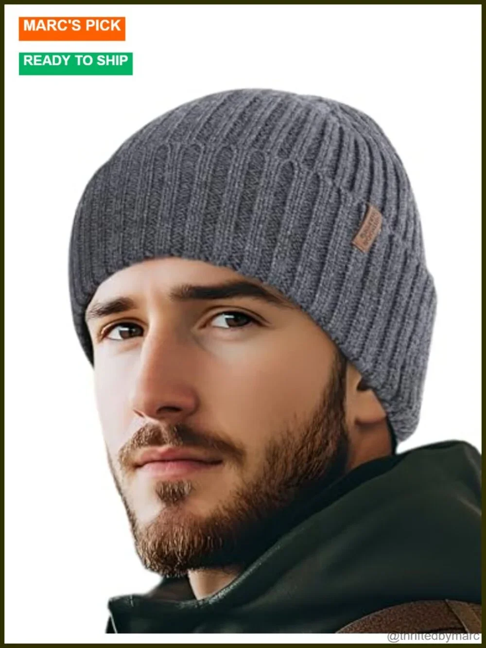 100% Merino Wool Unisex Beanie, Cuffed Knit Hat, Soft Warm Winter Hat